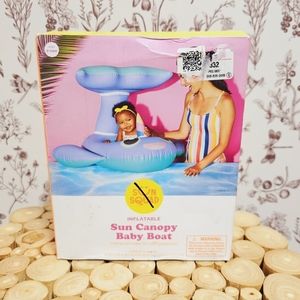 Sun canopy baby boat inflatable whale 🐋 😍